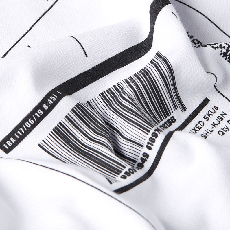 G-STAR Outlet Shipping Graphic Boxy T-Shirt White