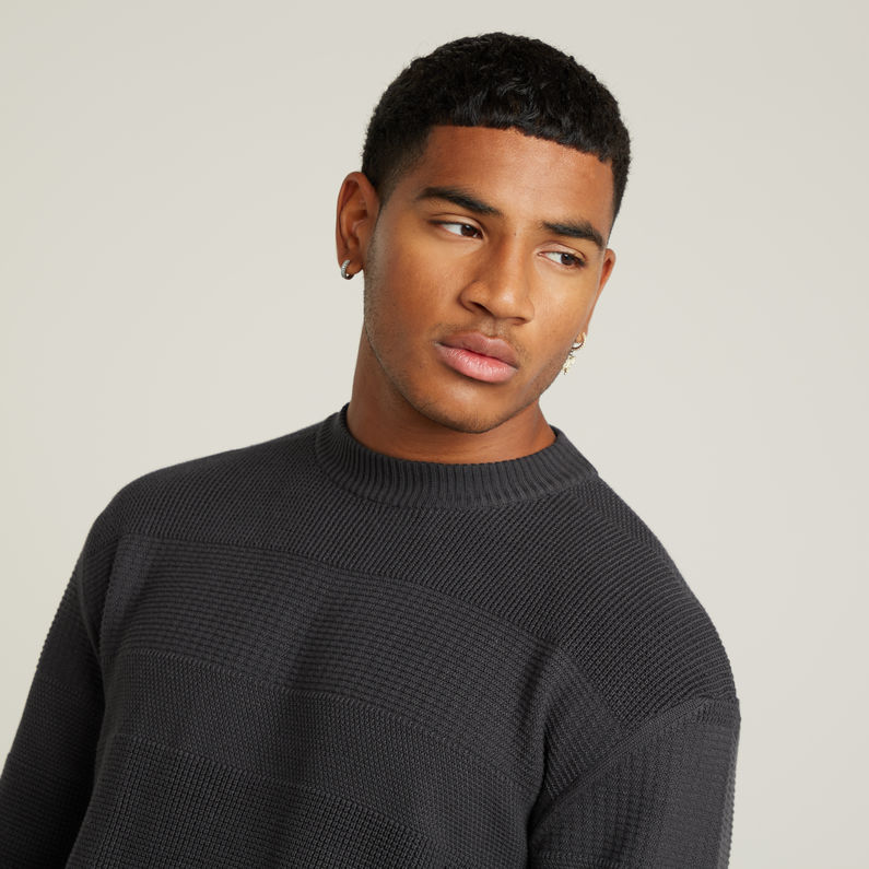 G-STAR Outlet Structure Knitted Sweater Grey