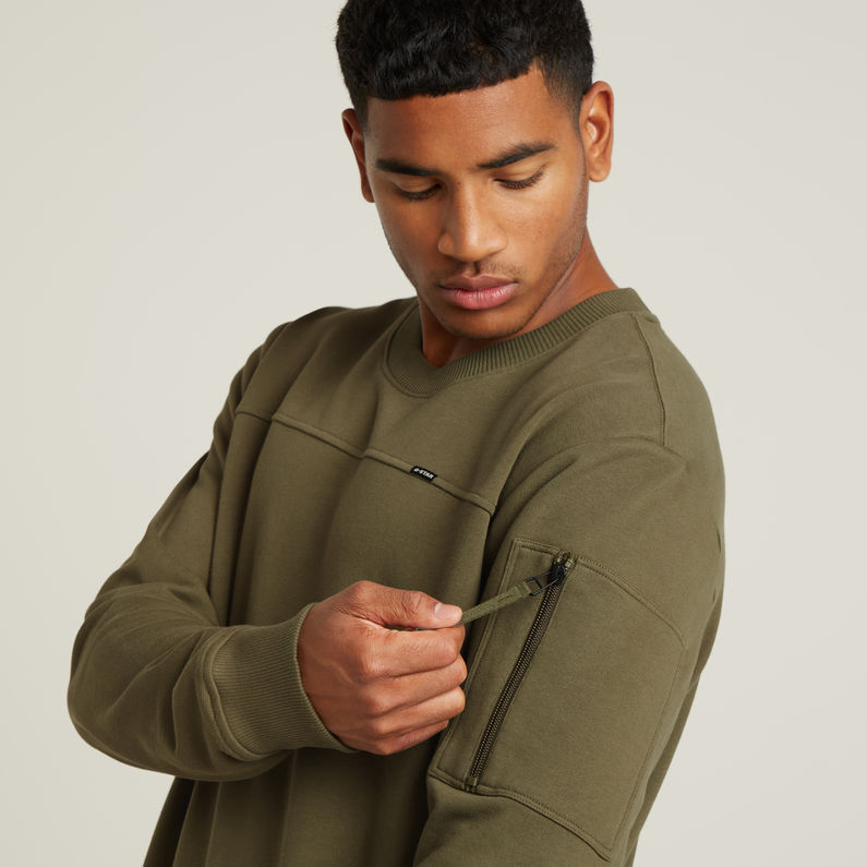 G-STAR Outlet Sleeve Pocket Tweeter Green