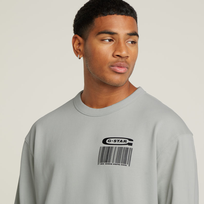 G-STAR Outlet Substance Back Graphic Relaxed Sweater Grey