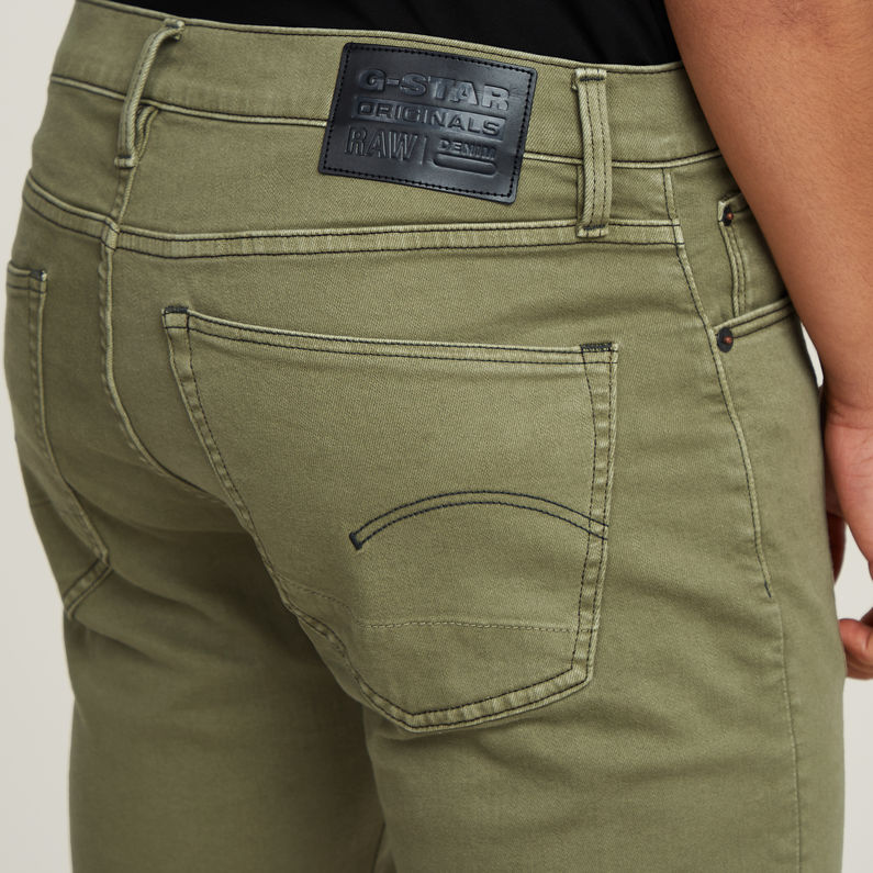 G-STAR Outlet 3301 Slim Denim Shorts Green