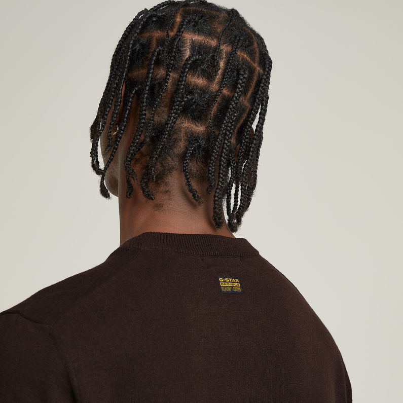 G-STAR Outlet Premium Core Knitted Sweater Brown