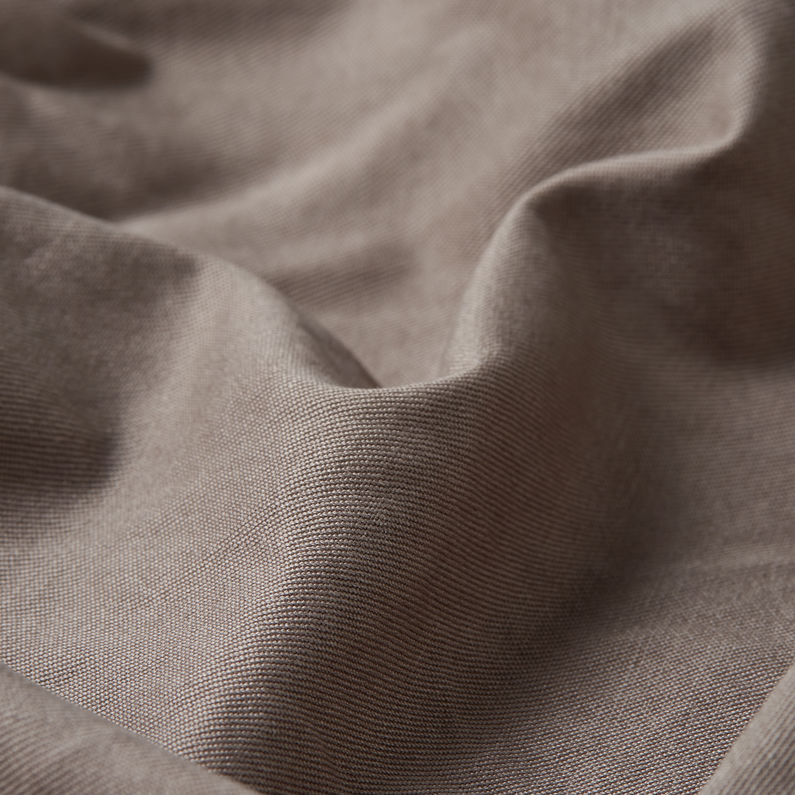 G-STAR Outlet Camisa plisada regular con cremallera Gris