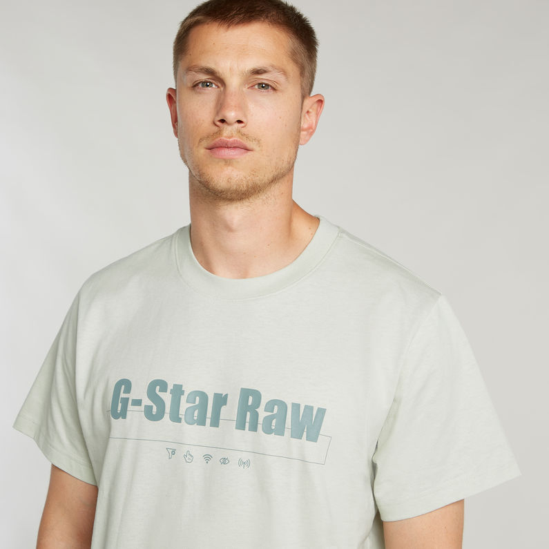 G-STAR Outlet Symbols Print Loose T-Shirt Grey