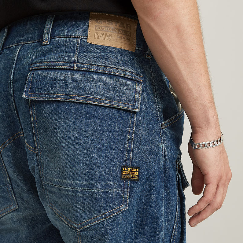 G-STAR Outlet Regular Tapered Denim Cargo Jeans Dark blue