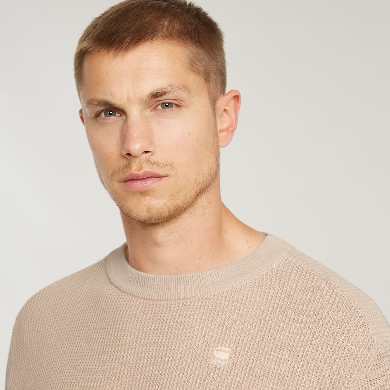 G-STAR Outlet Serrated Knitted Sweater Pink