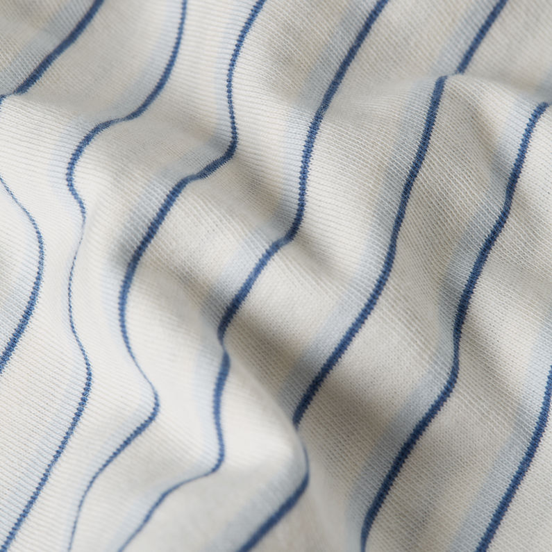 G-STAR Outlet Camiseta Stripe Eyben Slim V-Neck2.0 Multi color