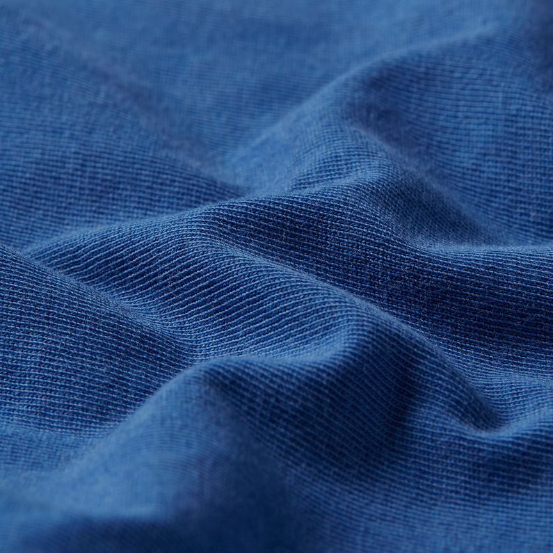 G-STAR Outlet Camiseta Text Back Graphic Overdyed Lash Azul intermedio