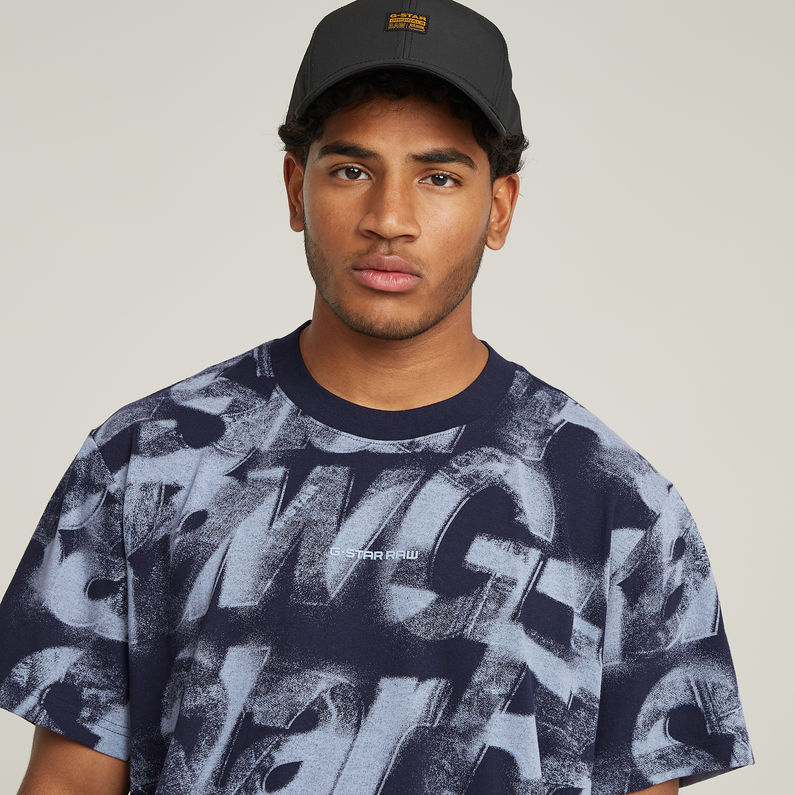G-STAR Outlet Camiseta Sprayed Letters Loose Multi color