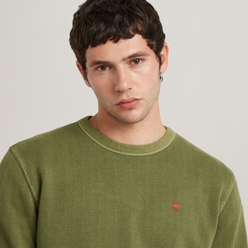 G-STAR Outlet Overdyed Sweater Green