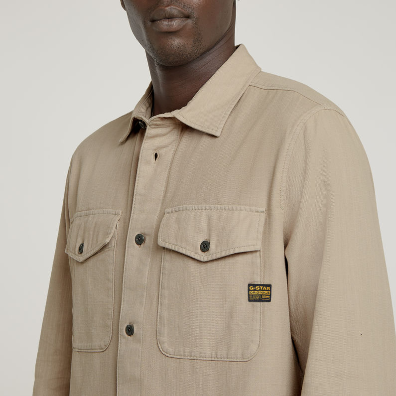 G-STAR Outlet Marine Slim Shirt Beige
