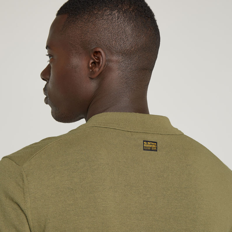 G-STAR Outlet Knitted Polo Green