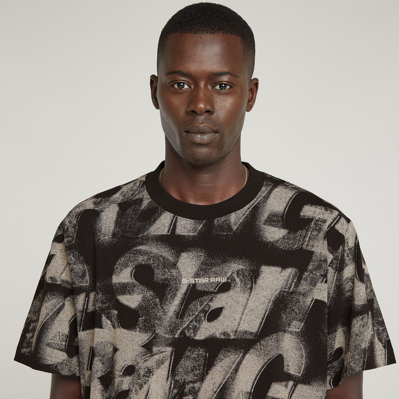 G-STAR Outlet Sprayed Letters Loose T-Shirt Multi color