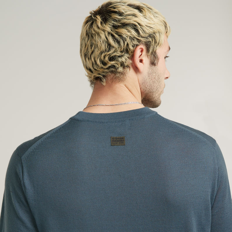 G-STAR Outlet Premium Core Knitted Sweater Medium blue
