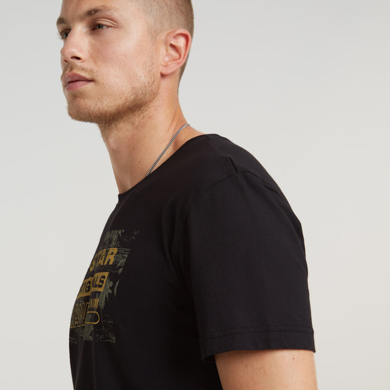 G-STAR Outlet Framed Palm Originals T-Shirt Black