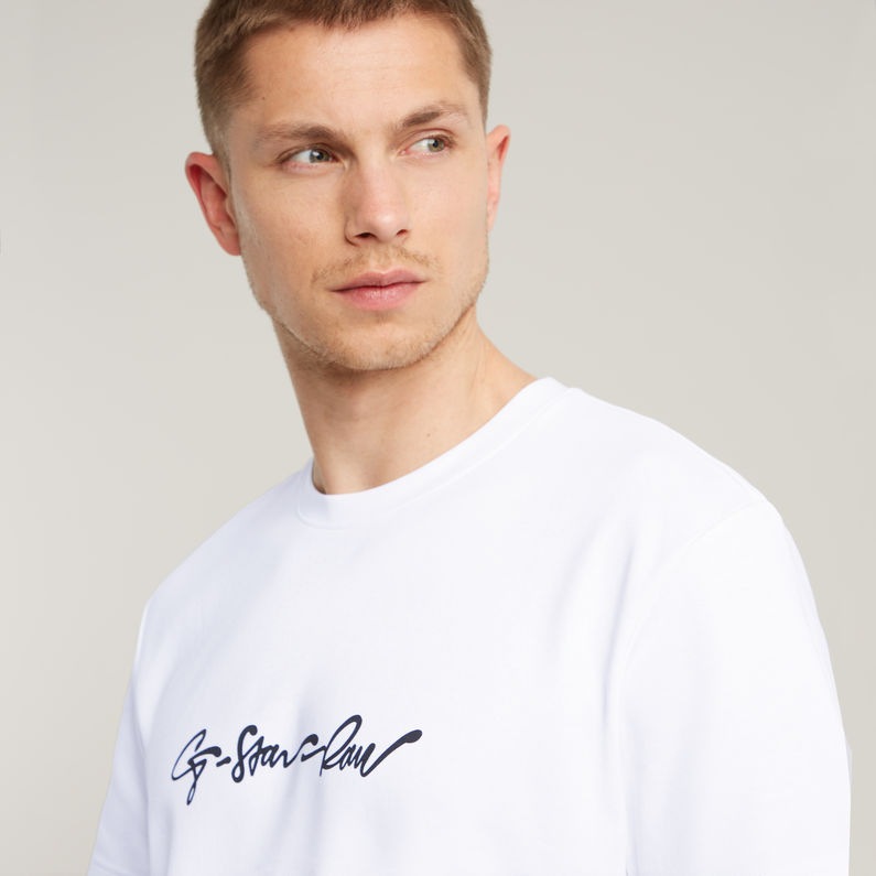 G-STAR Outlet G-Script T-Shirt White