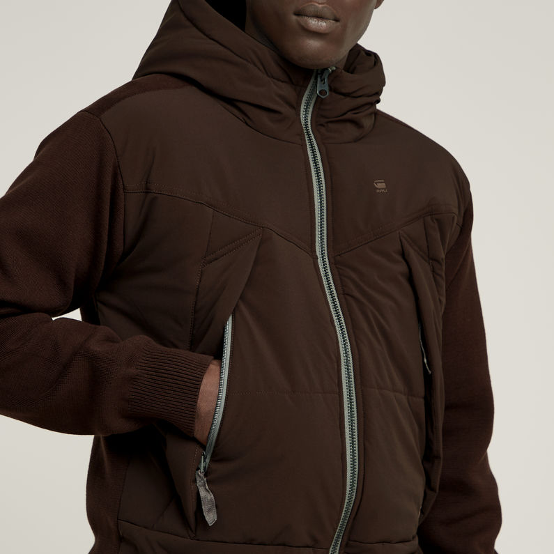 G-STAR Outlet Sudadera Con Capucha Alfresco Zip Thru Marrón