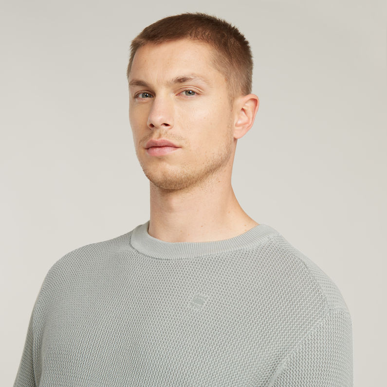 G-STAR Outlet Serrated Knitted Sweater Grey