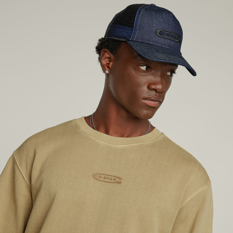G-STAR Outlet Washed Relaxed Sweater Beige
