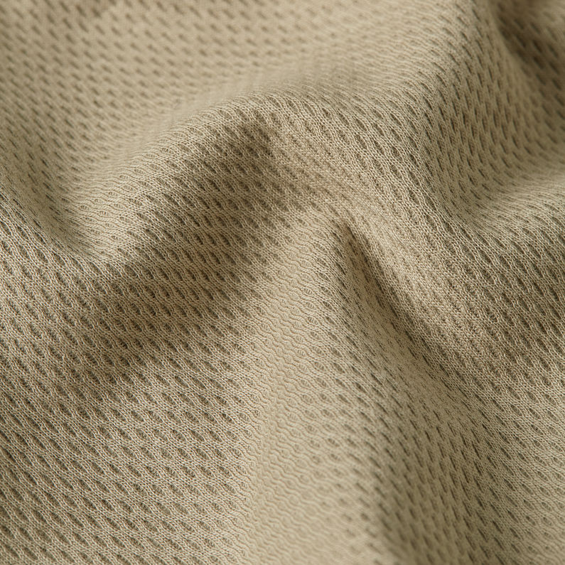 G-STAR Outlet Camiseta sin mangas asimétrica con cremallera fina Beige