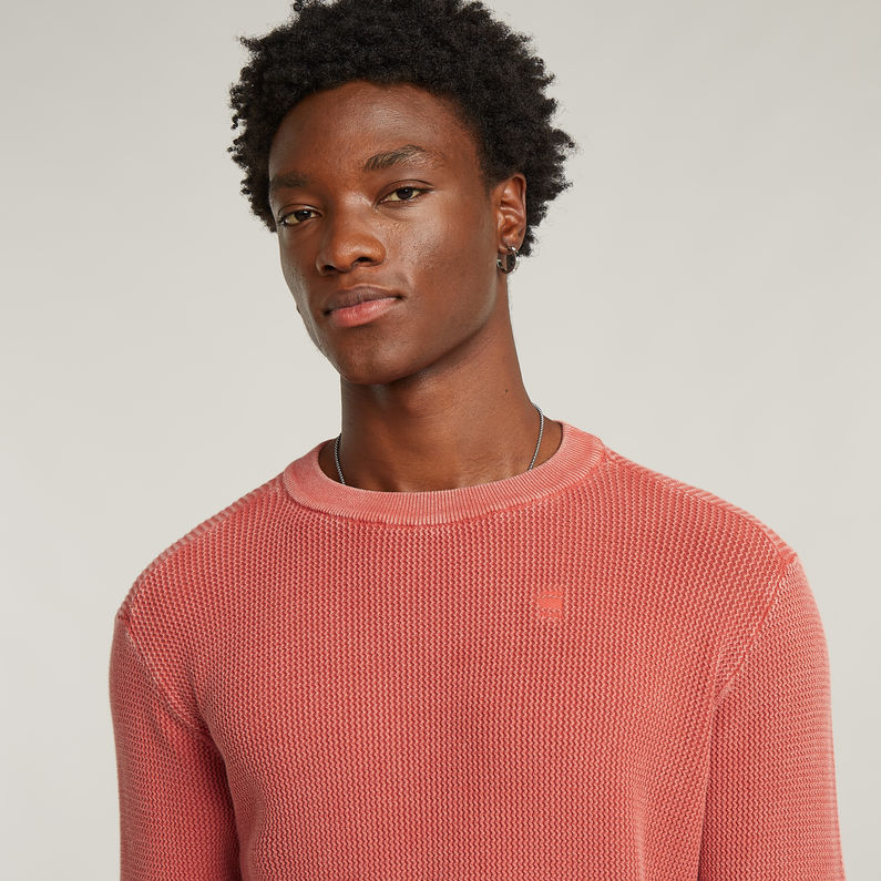 G-STAR Outlet Serrated Knitted Sweater Red