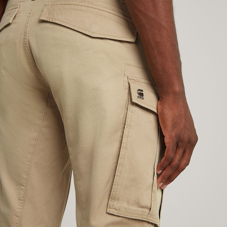 G-STAR Outlet Rovic Zip 3D Tapered Pants Beige