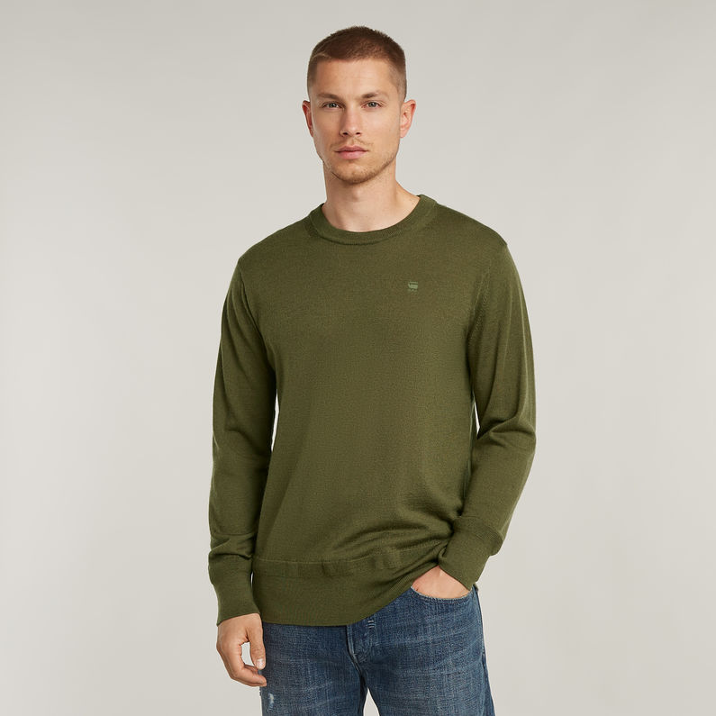 G-STAR Outlet Premium Core Knitted Sweater Green