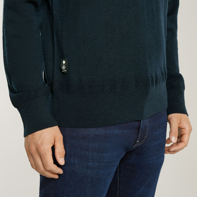 G-STAR Outlet Premium Core Knitted Sweater Dark blue