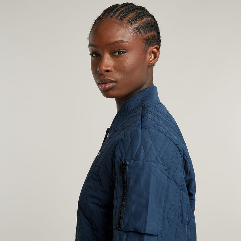 G-STAR Outlet Quilted Bomber Medium blue