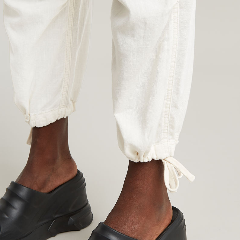 G-STAR Outlet Pantalones Cargo Cropped Blanco