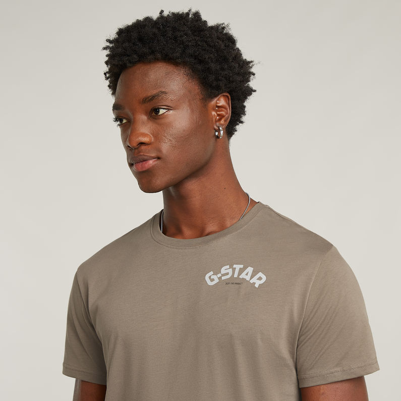 G-STAR Outlet Chest Graphic T-Shirt Brown