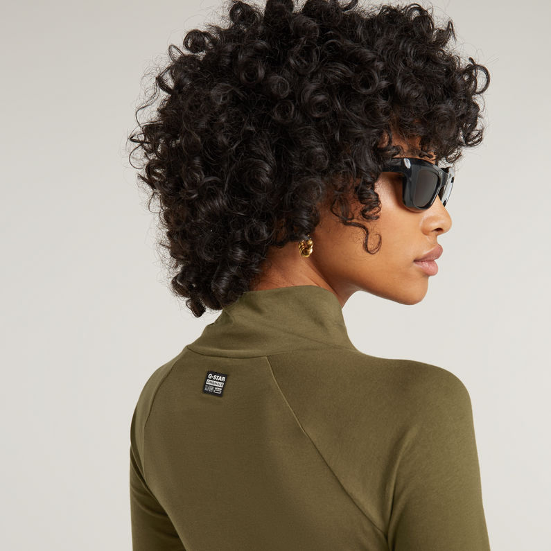 G-STAR Outlet Lecite Slim Turtle Neck Top Green