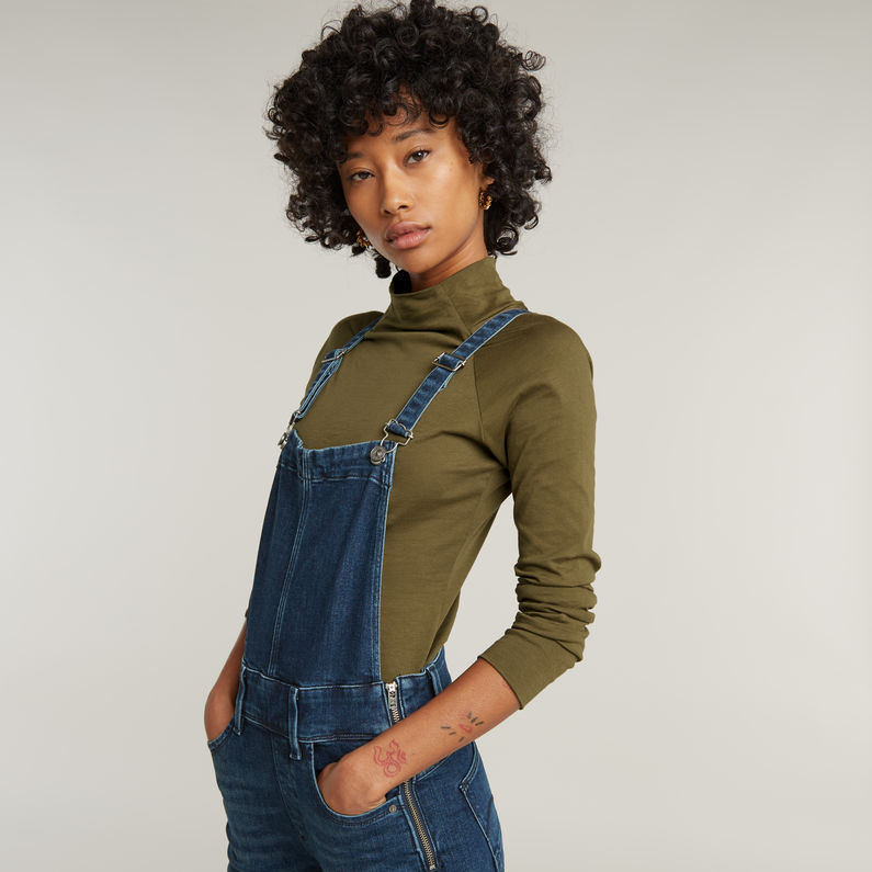 G-STAR Outlet Lynn High Waist Skinny Overall Dark blue