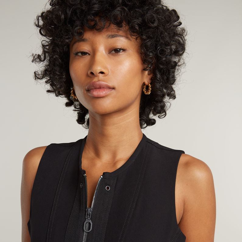 G-STAR Outlet Vestido Corset Flare Negro