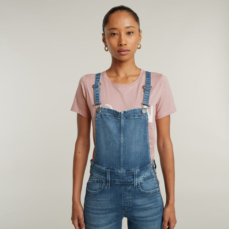 G-STAR Outlet Lynn High Waist Skinny Overall Medium blue