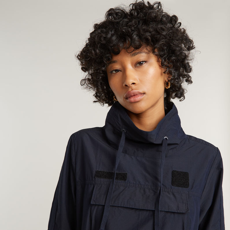 G-STAR Outlet Anorak Tunic Dress Dark blue