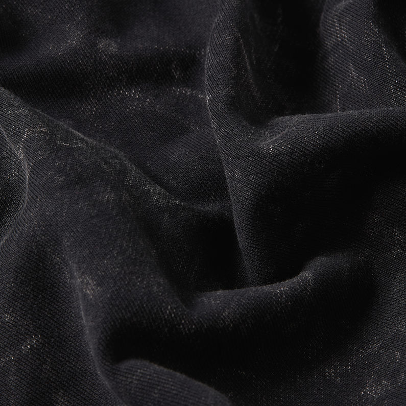 G-STAR Outlet Sudadera Overdyed Loose Hooded Negro