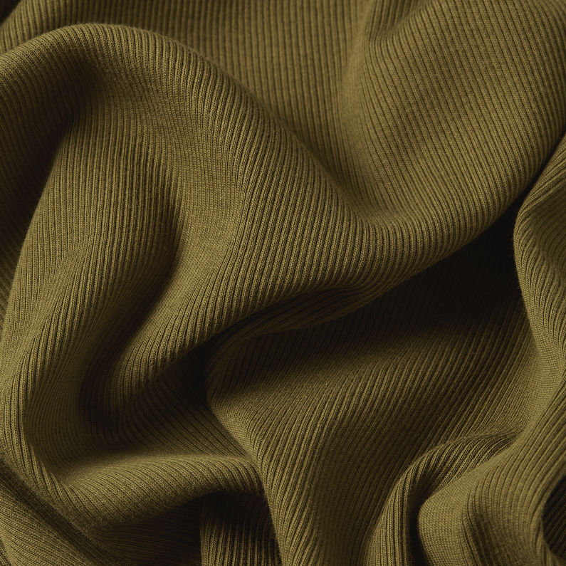 G-STAR Outlet Slim Rib Mock Top Green