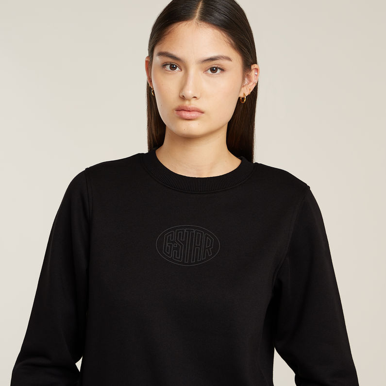 G-STAR Outlet Logo Crew Sweater Black