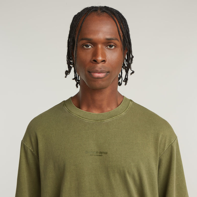 G-STAR Outlet Overdyed Center Chest Boxy T-Shirt Green