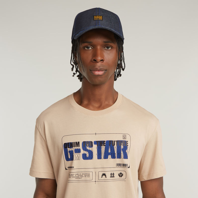 G-STAR Outlet Flyer Graphic T-Shirt Beige