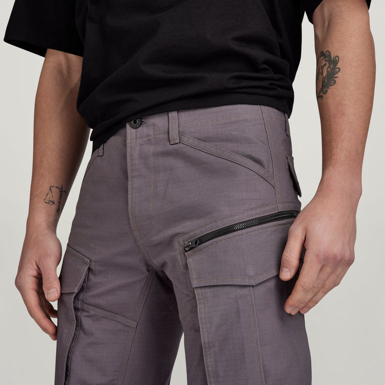 G-STAR Outlet Rovic Zip 3D Regular Tapered Pants Grey
