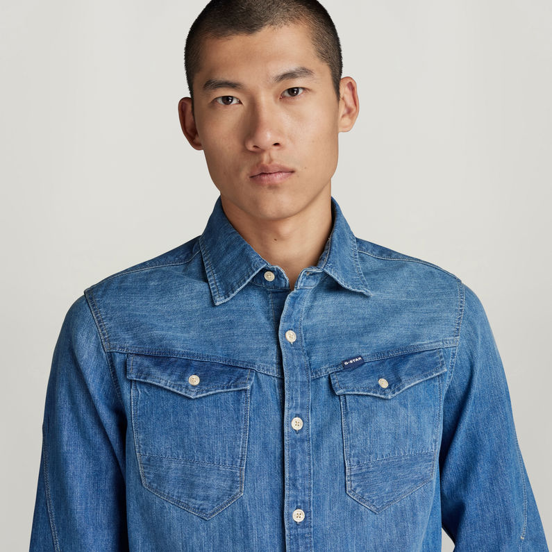 G-STAR Outlet Arc 3D Slim Shirt Medium blue