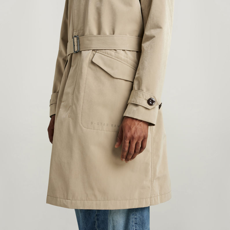 G-STAR Outlet Belted Trench Beige