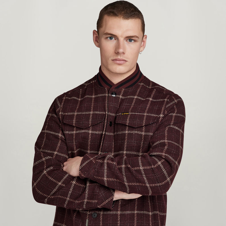 G-STAR Outlet Bomber Collar Overshirt Multi color