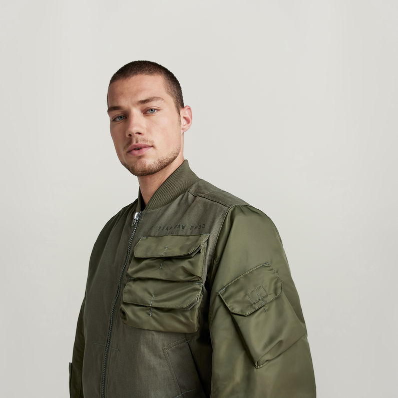 G-STAR Outlet Chest Pocket PM Bomber Green