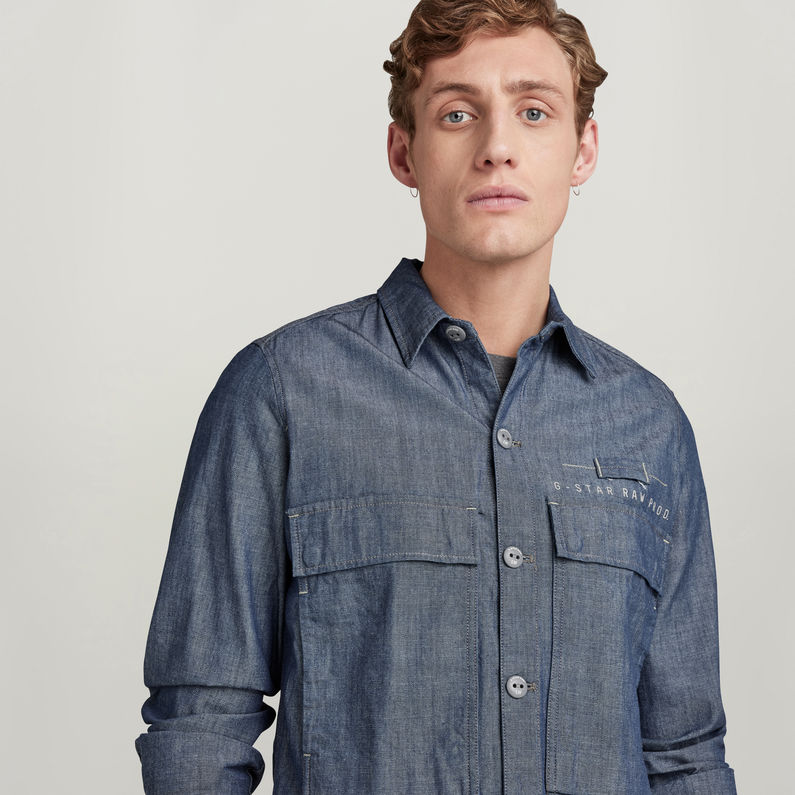 G-STAR Outlet Pocketony Service Overshirt Dark blue