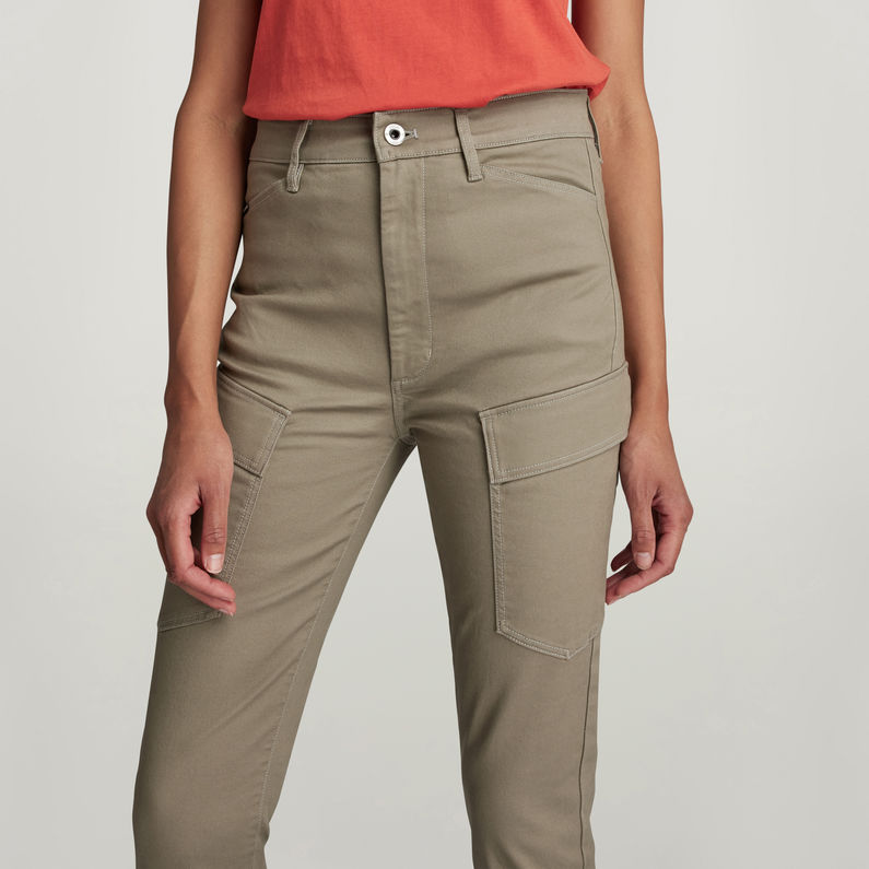G-STAR Outlet Kafey Cargo Ultra High Skinny Pants Green