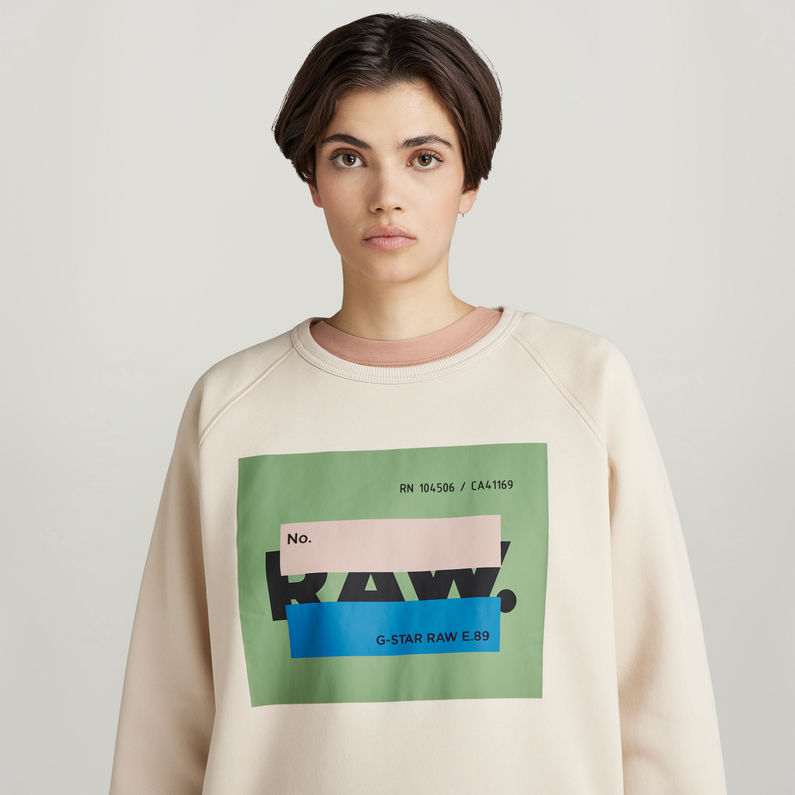 G-STAR Outlet RAW Covered Sweater White