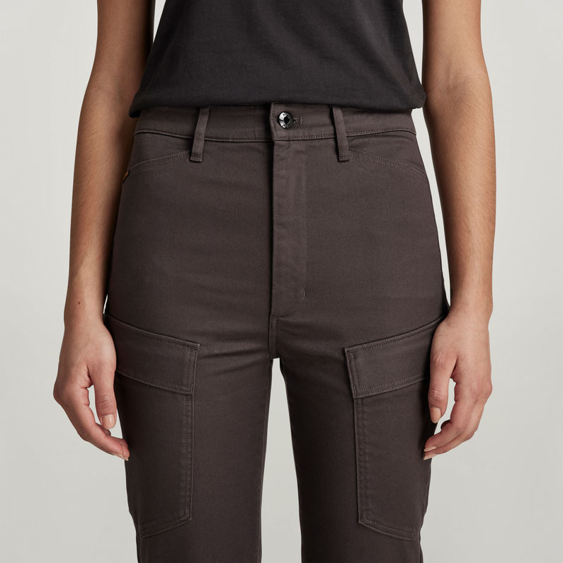 G-STAR Outlet Kafey Cargo Ultra High Skinny Jeans Brown
